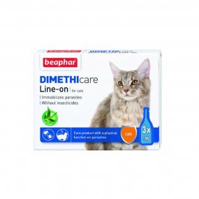 Beaphar Flea & Tick Line On (Dimethicare) Cat 3 vials