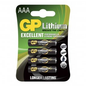 GP AAA-litiumbatteri 1.5V, 24LF-2U4, 4-pack