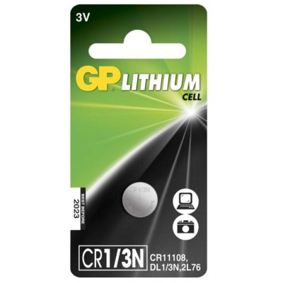 GP knappcell Lithium, 3V, CR1/3N, 1-pack