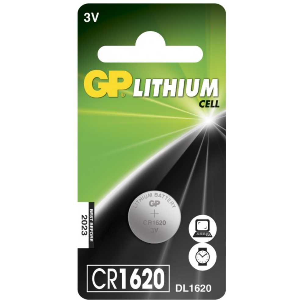 GP knappcell Lithium CR1620 1-pack